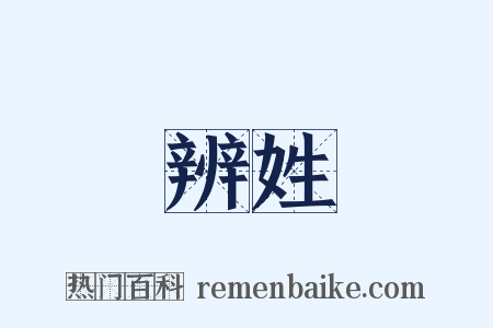 辨姓是什么意思的图片